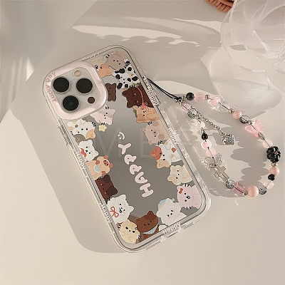 Cat Mirrored Axrylic Mobile Phone Cover PW-WG472D8-04-1