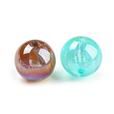 Iridescent Acrylic Glitter Beads MACR-F078-07C-1