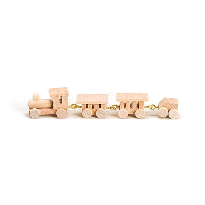 Wood Train Miniature Ornaments PW-WG79B01-01-1