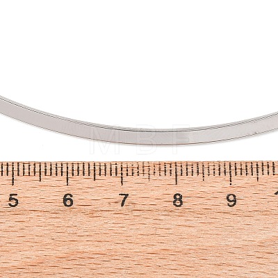 3MM 201 Stainless Steel Wire Choker Necklace NJEW-Z098-04P-1
