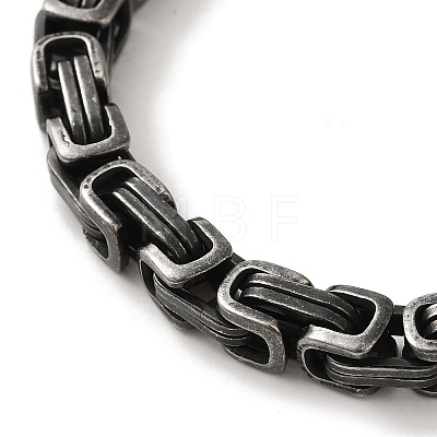 316 Surgical Stainless Steel Byzantine Chain Bracelets BJEW-Q349-02B-1