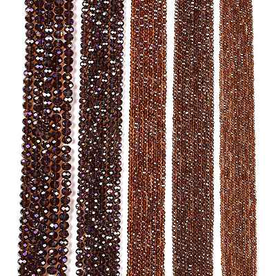 Electroplate Glass Beads Strands EGLA-A044-T2mm-B02-1