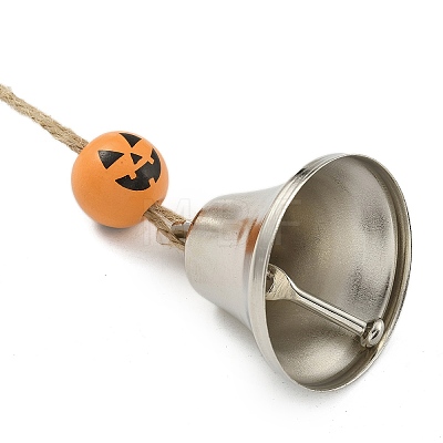 Halloween Iron Bell Hanging Ornaments HJEW-JM02463-1