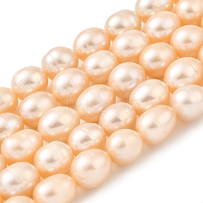 Natural Cultured Freshwater Pearl Beads Strands PEAR-I007-01F-07B-1