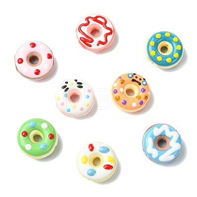8Pcs 8 Colors Handmade Porcelain Enamel Beads PORC-FS0001-50-1