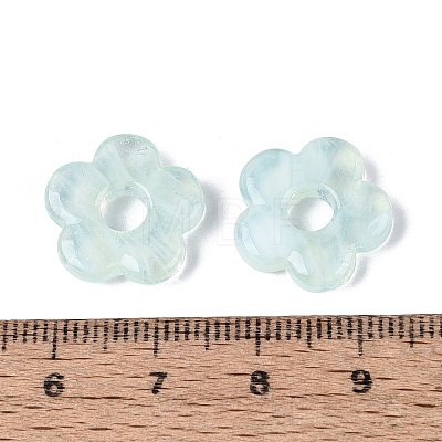 Two Tone Handmade Lampwork European Beads LAMP-N024-39-01B-1