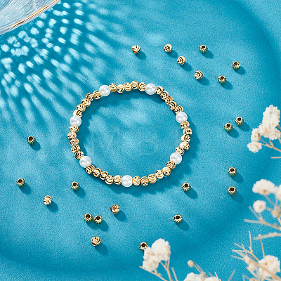 150Pcs Brass Spacer Beads KK-UN0002-86-1