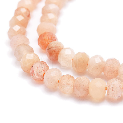 Natural Sunstone Beads Strands G-E569-H11-1