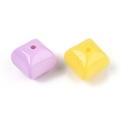 Baking Paint Opaque Acrylic Beads OACR-N142-05-1