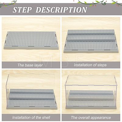 3-Tier Acrylic Minifigure Display Cases ODIS-WH0027-049-1