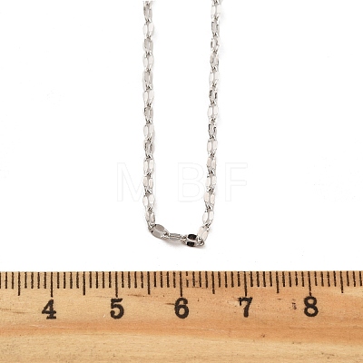 Brass Dapped Chains Necklaces for Women NJEW-D302-23P-1