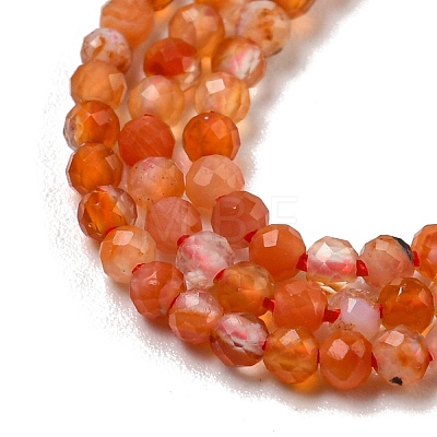 Natural Carnelian Beads Strands X-G-A129-A01-01-1