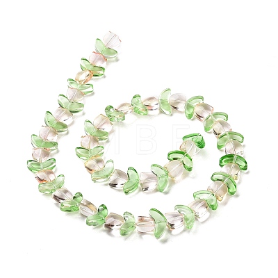 Transparent Glass Beads Strands X-LAMP-H061-02A-1