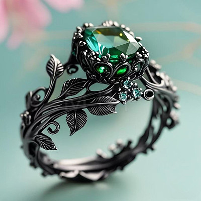 Zinc Alloy & Rhinestone Finger Rings FS-WG73E81-09-1