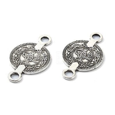 Tibetan Style Alloy Connector Charms TIBE-H142-07AS-1