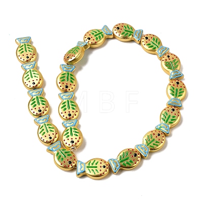 Baking Paint Glass Enamel Beads GLAA-B035-01B-1