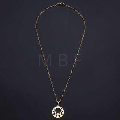 201 Stainless Steel Pendants Necklaces NJEW-S105-JN683-45-2-1