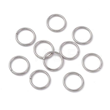 Non-Tarnish 304 Stainless Steel Open Jump Rings STAS-C040-01G-P-1