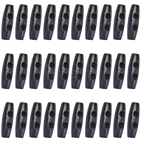 30Pcs Natural Wood Buttons FIND-GF0009-92C-1