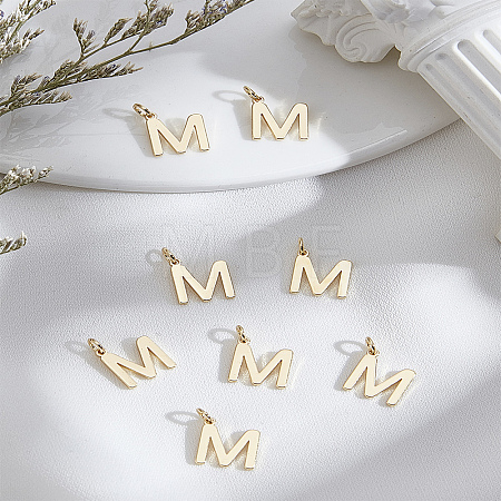 8Pcs Brass Charms KK-LP0001-85M-1
