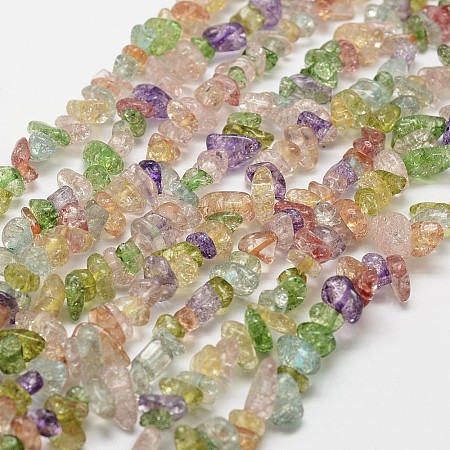 Crackle Glass Bead Strands G-F328-18-1