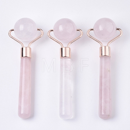 Natural Rose Quartz Mini Eye Roller Massage Tool Skin Care G-N0325-03-1