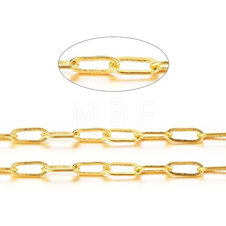 Brass Paperclip Chains X-CHC-S008-001C-G-1
