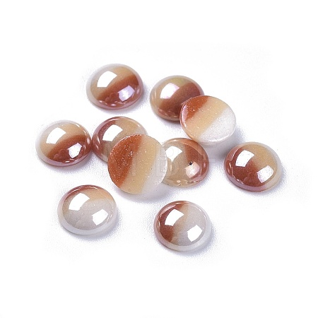 Opaque Glass Cabochons X-GGLA-S038-12K-8mm-1