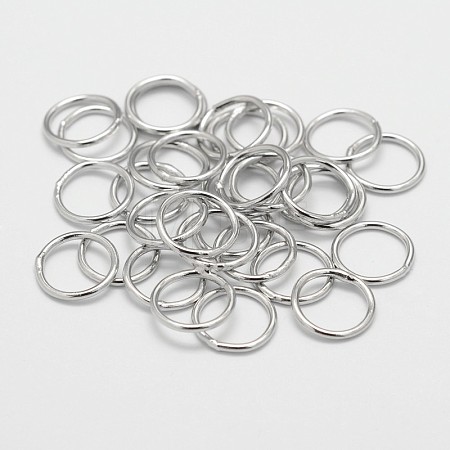 Eco-Friendly Brass Round Rings KK-M165-7mm-02P-NR-1