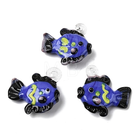 Handmade Lampwork Pendants LAMP-B035-01B-13-1