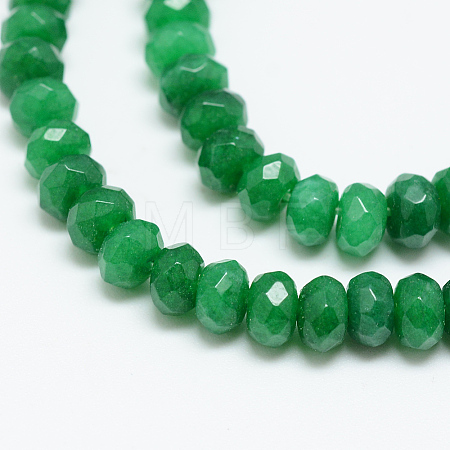 Natural White Jade Bead Strands X-G-R409-3x5-04-1