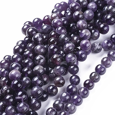 Natural Amethyst Beads Strands G-I256-02B-1
