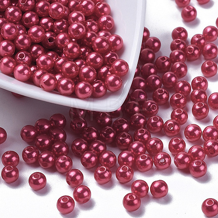 Imitation Pearl Acrylic Beads PL612-13-1