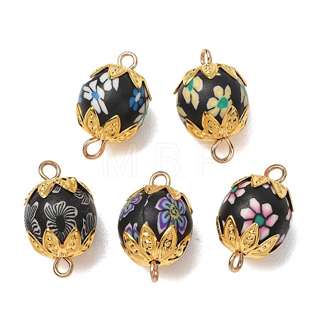 Handmade Polymer Clay Connector Charms CLAY-C008-05-1