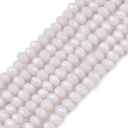 Opaque Solid Color Imitation Jade Glass Beads Strands EGLA-A044-P1mm-D19-1