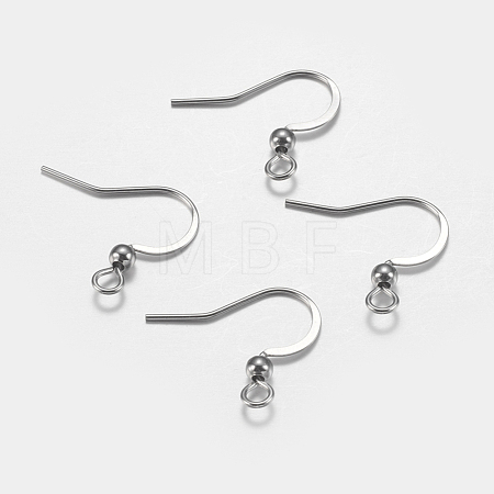Tarnish Resistant 304 Stainless Steel French Earring Hooks STAS-I097-049P-1