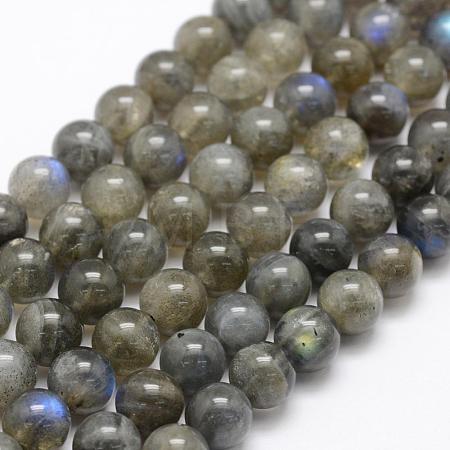 Natural Labradorite Beads Strands G-P322-31-8mm-1