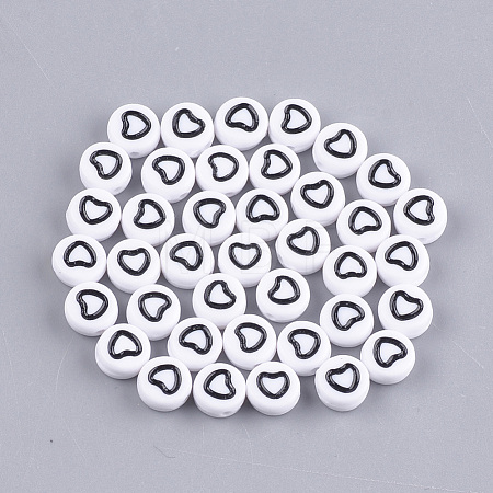 Opaque Acrylic Beads X-MACR-S273-17-1