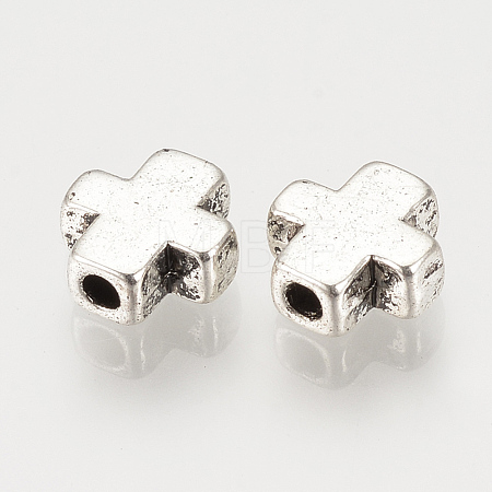 Tibetan Style Alloy Beads TIBEP-S315-44AS-RS-1