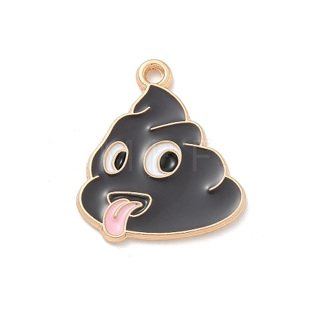 Alloy Enamel Pendants ENAM-A008-26KCG-1