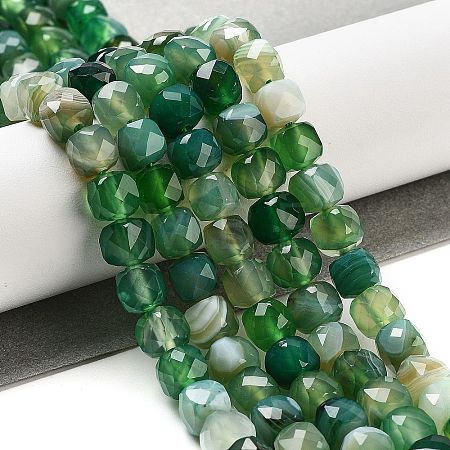 Natural Agate Dyed Beads Strands G-H028-A08-03-1