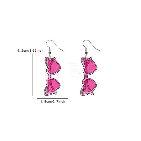 Acrylic Dangle Earrings FS-WG15EBF-05-1