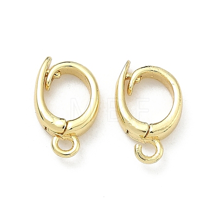 Brass Twister Clasps KK-D229-21G-1