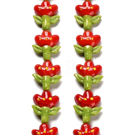 Handmade Lampwork Beads Strands LAMP-A005-03F-1