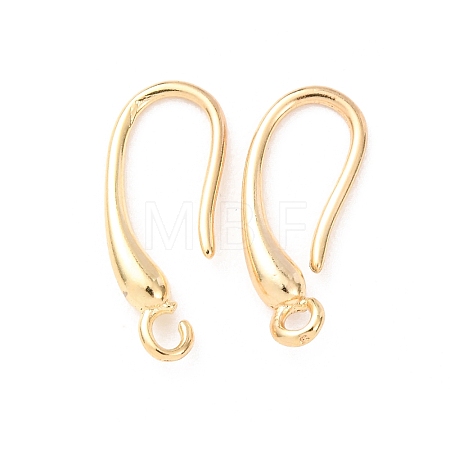 Brass Earring Hooks KK-G604-06G-1