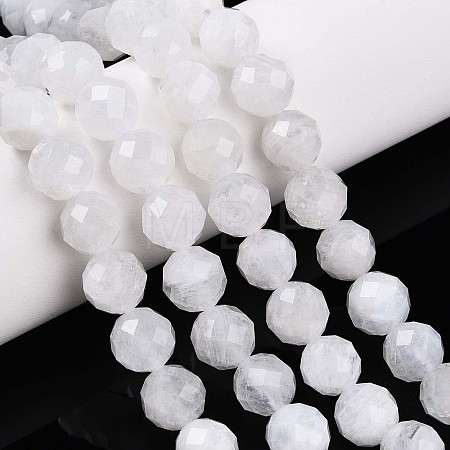 Natural Rainbow Moonstone Beads Strands G-S345-8mm-36-1
