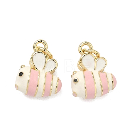 Brass Enamel Charms KK-F933-13G-02-1