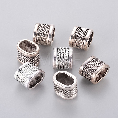 Tibetan Style Slide Charms TIBEB-4804-AS-FF-1