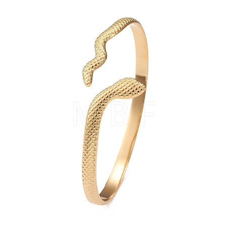 304 Stainless Steel Bangles BJEW-P290-01G-1