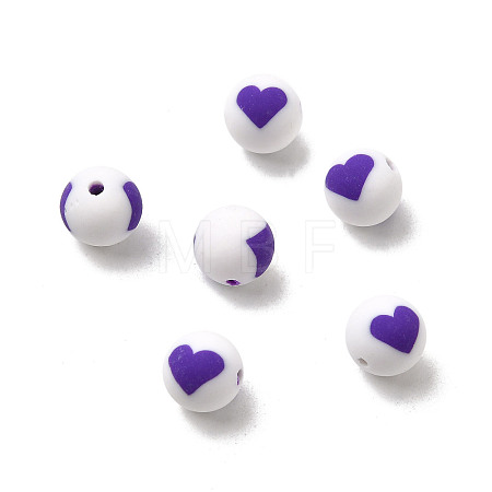 Handmade Polymer Clay Beads CLAY-I011-01B-06-1